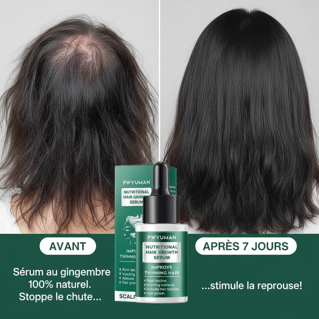 Sérum Gingembre Pousse Cheveux 7J